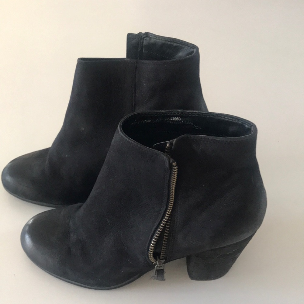 Leather booties